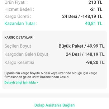 Dolap Satışta Kazancın Eksik Yatması