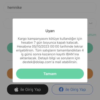 Dolap Hesap Kapama