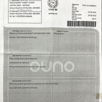 Xiaomi Vacuum Mop 2 Pro Hareketsiz Kalıyor, Düzgün Çalışmıyor.