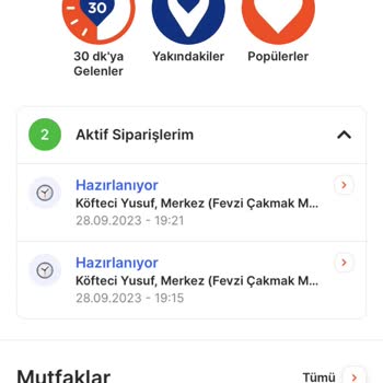 Migros Yemek Siparişi Köfteci Yusuf (Fevzi Çakmak)