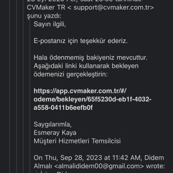Cvmaker.com.tr Kartımdan Bilgim Dışında Para Çekildi