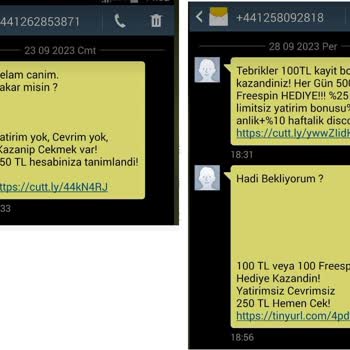 Nesine Telefonuma 441'li No'lardan Yağan Çirkin Kumar, Bahis Mesajları...