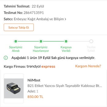 Trendyol Fiyatı Artan Ürünün Teslim Edilmemesi