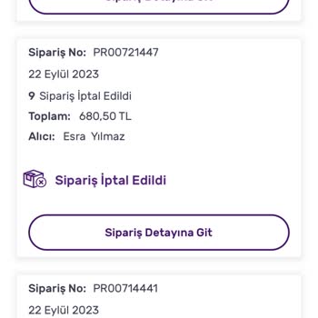 Gratis Sürekli Sipariş İptali