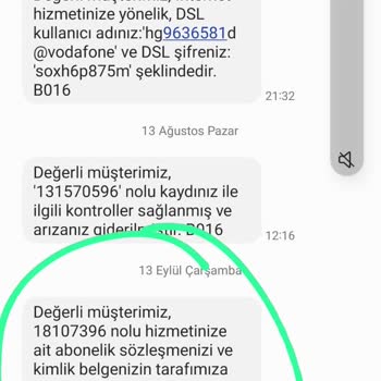 Vodafone Net Eksik Evrak Sıkıntısı