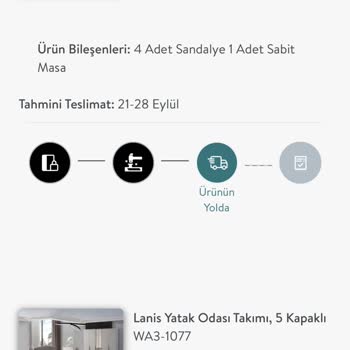 Vivense Eti Yemek Odası Teslimat Gecikmesi