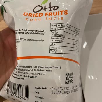 Otto Nuts Otto Marka Kuru İncirin Böceklenmesi