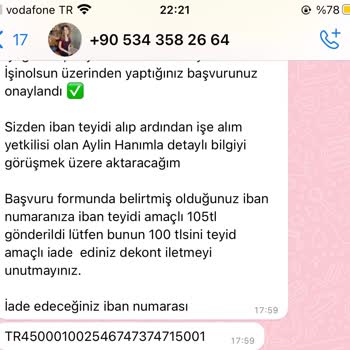 İşin Olsun Sitesinden IBAN İstediler