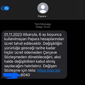 Papara Kapalı Hesabımdan Ücret Mi Tahsis Edecek?
