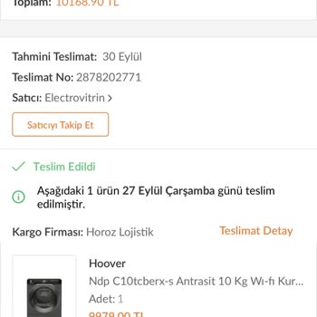 Trendyol'dan Alışverişimle İlgili Sorun