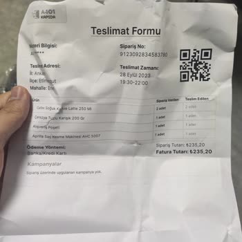 A101 Eksik Ve Kutusu Açık Ürün