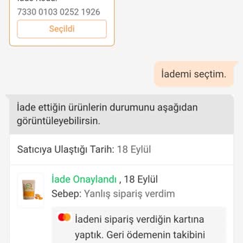 Alışveriş İadesinin Akbank Tarafından Gerçekleştirilmemesi.