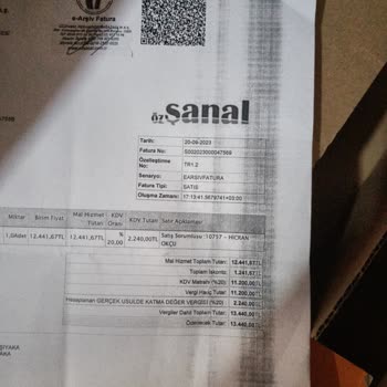 Özşanal Ürünün Aparatlarını Eksik Göndermesi