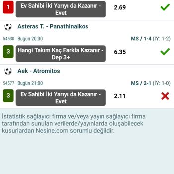 Nesine Kazandığım Maçları Kaybettim Olarak Gösterip Paramı Vermiyor