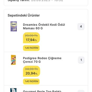 Migros Sanal Siparişim Gelmedi