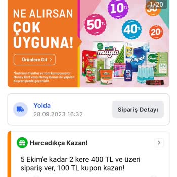 Migros Sanal Siparişim Gelmedi