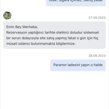Agoda.com Parası Ödenmiş Rezervasyonu İptal Etmeye Çalışan Otel