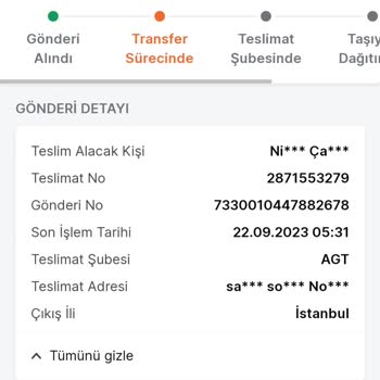 Trendyol Express Kargo Transfer Merkezi Sorunları Ve Beklenen Ürünün Teslim Edilmemesi