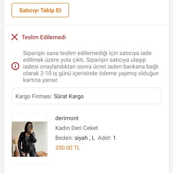 Sürat Kargo Nevşehir Şubesi Hakkında Şikayet