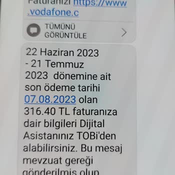 Vodafone Uygulama Hatası Mağduriyeti