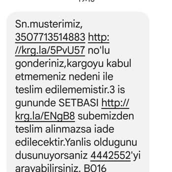 Aras Kargo Ürünün Teslim Edilmemesi