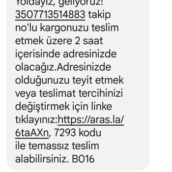Aras Kargo Ürünün Teslim Edilmemesi