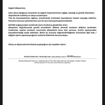 Boyner Ayıplı Ürün Ve Gerçeğe Aykırı Beyan