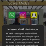 Xiaomi Instagram Sürekli Duruyor Ve Atıyor