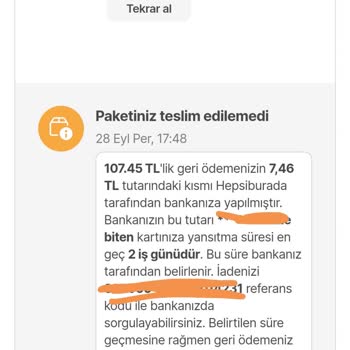 Hepsiburada İade Konusunda Arkamda Durmadı