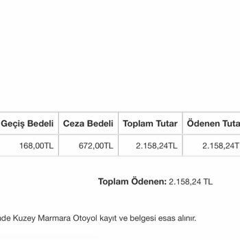Kuzey Marmara Otoyolu Tahsilat Yapılırken Kurulmuş Sistem
