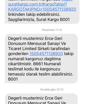 Sürat Kargo Kargomu Teslim Etmiyor, Sisteme Bilgi Akışı Aktarmıyor