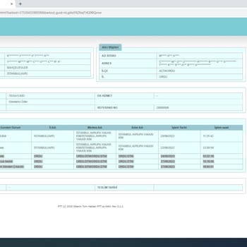 PTT Kargo Ama Kargo Teslim Etmiyor.