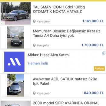Sahibinden.com Kategori Vitrin Hakkında Bir Sorun