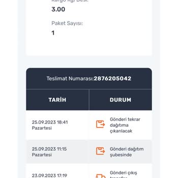 Aras Kargo Sanbir Şube Sorumsuzluğu