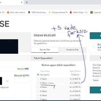 TEB Mobilya Mağazasında Bankanın Verdiği +3 Taksitten Yararlanamadım