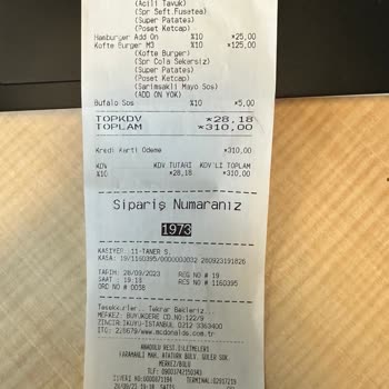 McDonald's Acılı Tavuk Burgerin Çiğ Çıkması