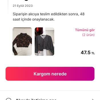 Gardrops Kargom Teslim Edildi Fakat Onay Verilmedi