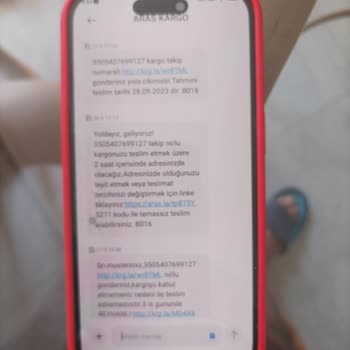 Aras Kargo Gelen Bilgi Mesajları Yanlış
