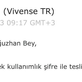 Vivense Siparişini Verdiğim Ürün Bana Ulaşmadı.