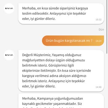 Avva Müşteriye Sorumsuz Davranıyor!
