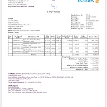 ebebek Almış Olduğum Ürünün Teslimatı