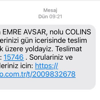 BOVO Ürünlerimin Elime Kargo Tarafından Ulaştırılamaması