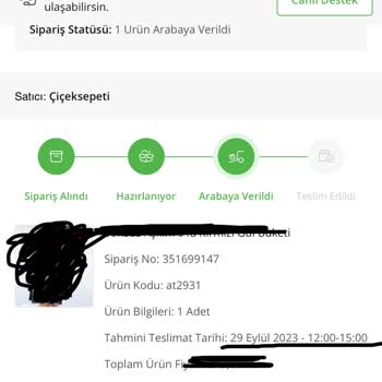 Çiçek Sepeti Siparişi Alıcıya Teslim Etmeden Arıyor, Sürpriz Nerede