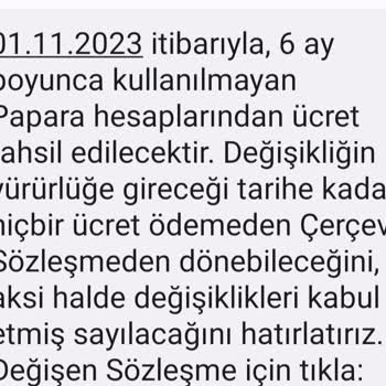 Papara Kapatmış Hesaba Mesaj Gelmesi