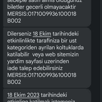 Biletix Premier İni Aldığım Bileti Değiştirmek İstiyor