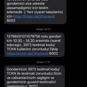 KARGOMsende Kargom Elime Ulaşmadı