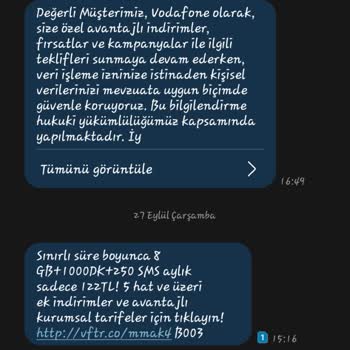 Vodafone'dan Kurtulun Hemen