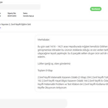 Hepsiburada Eksik Ürün (Hepsiburada Üzerinden 8 Kitaplık)