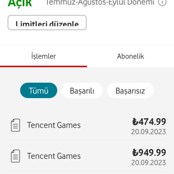 Vodafone Tencent Games Mobil Ödeme