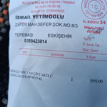 Trendyol Şarjlı El Matkabı Siparişi Verdim Ama Ürün Gelmedi